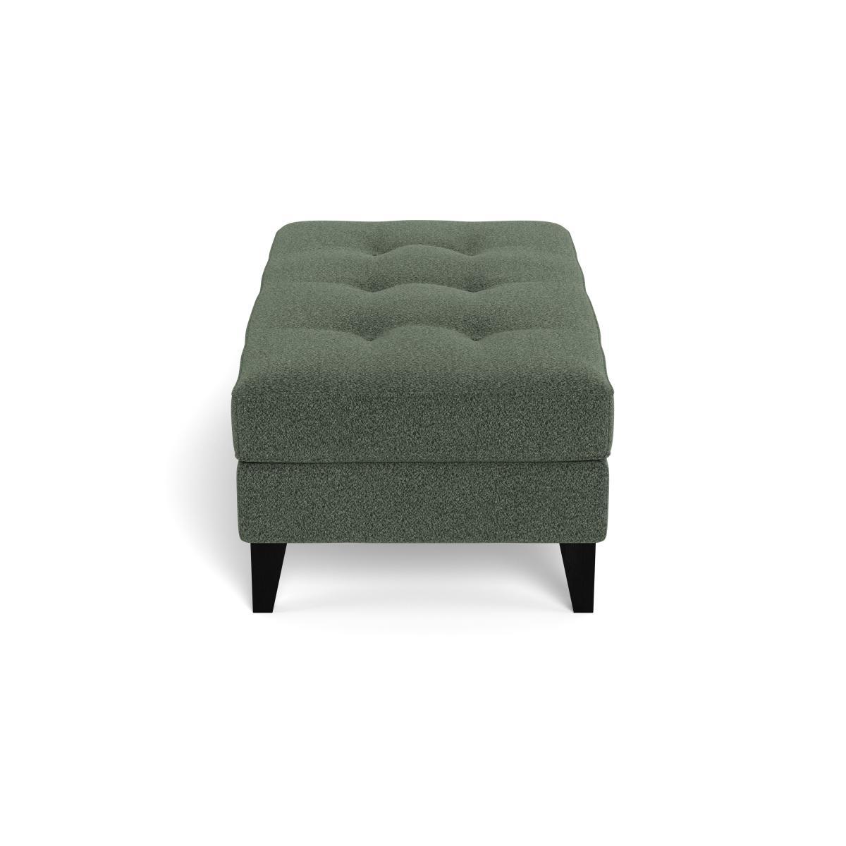 Heal's Mistral Footstool Melton Wool Shale Natural Feet - Heal's UK Furniture – image 3