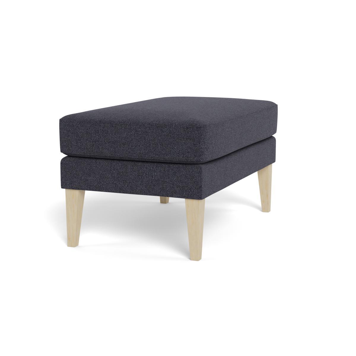 Heal's Richmond Ottoman Texture Soot Black Feet - Heal's UK Furniture – image 2
