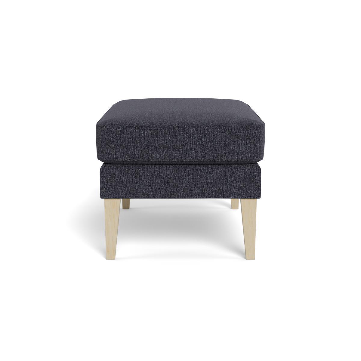 Heal's Richmond Ottoman Texture Soot Black Feet - Heal's UK Furniture – image 3
