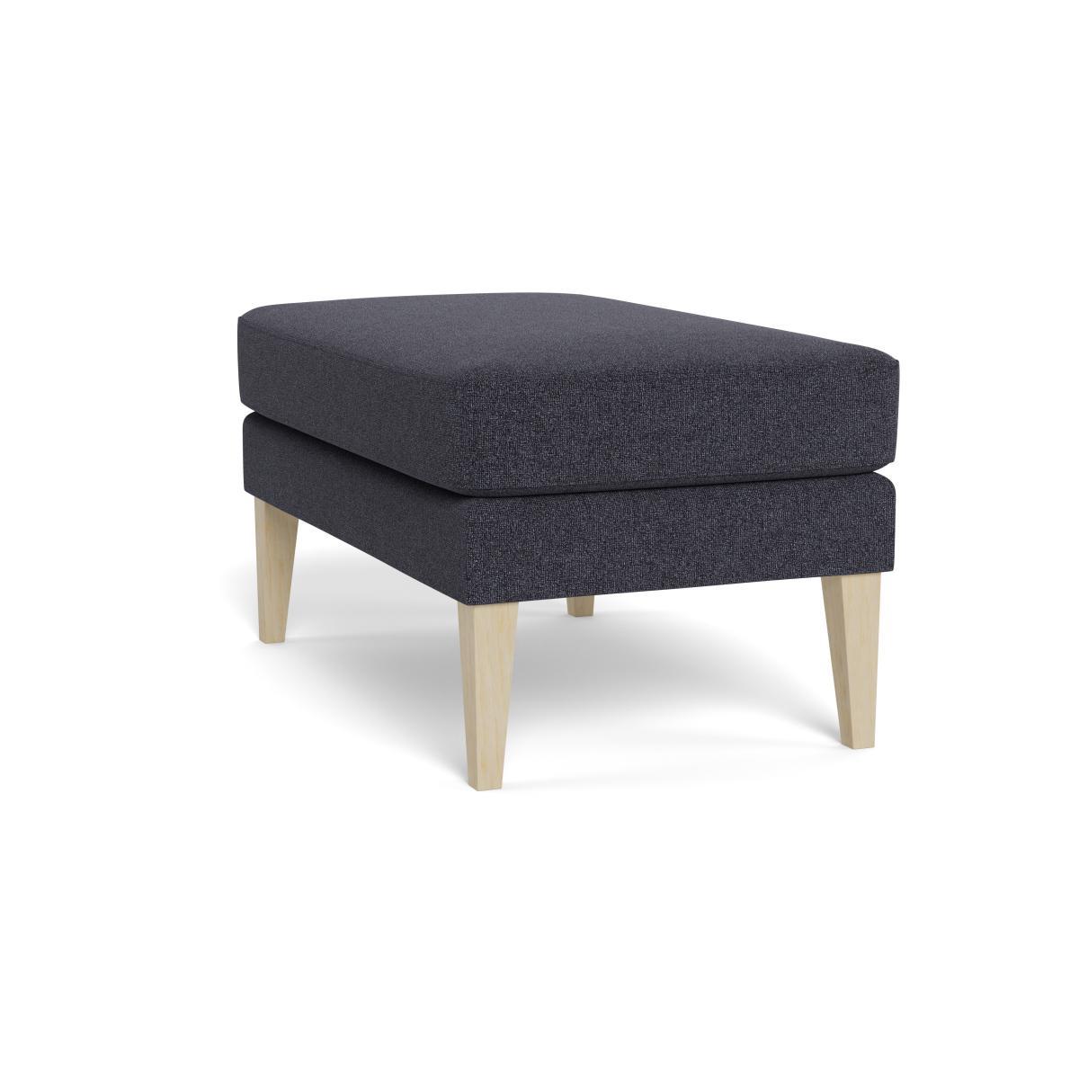 Heal's Richmond Ottoman Texture Soot Black Feet - Heal's UK Furniture – image 4