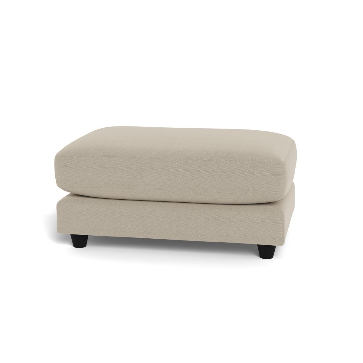 Heal's Snooze Footstool Linen Hessian Black Feet - Heal's UK Furniture – image 5