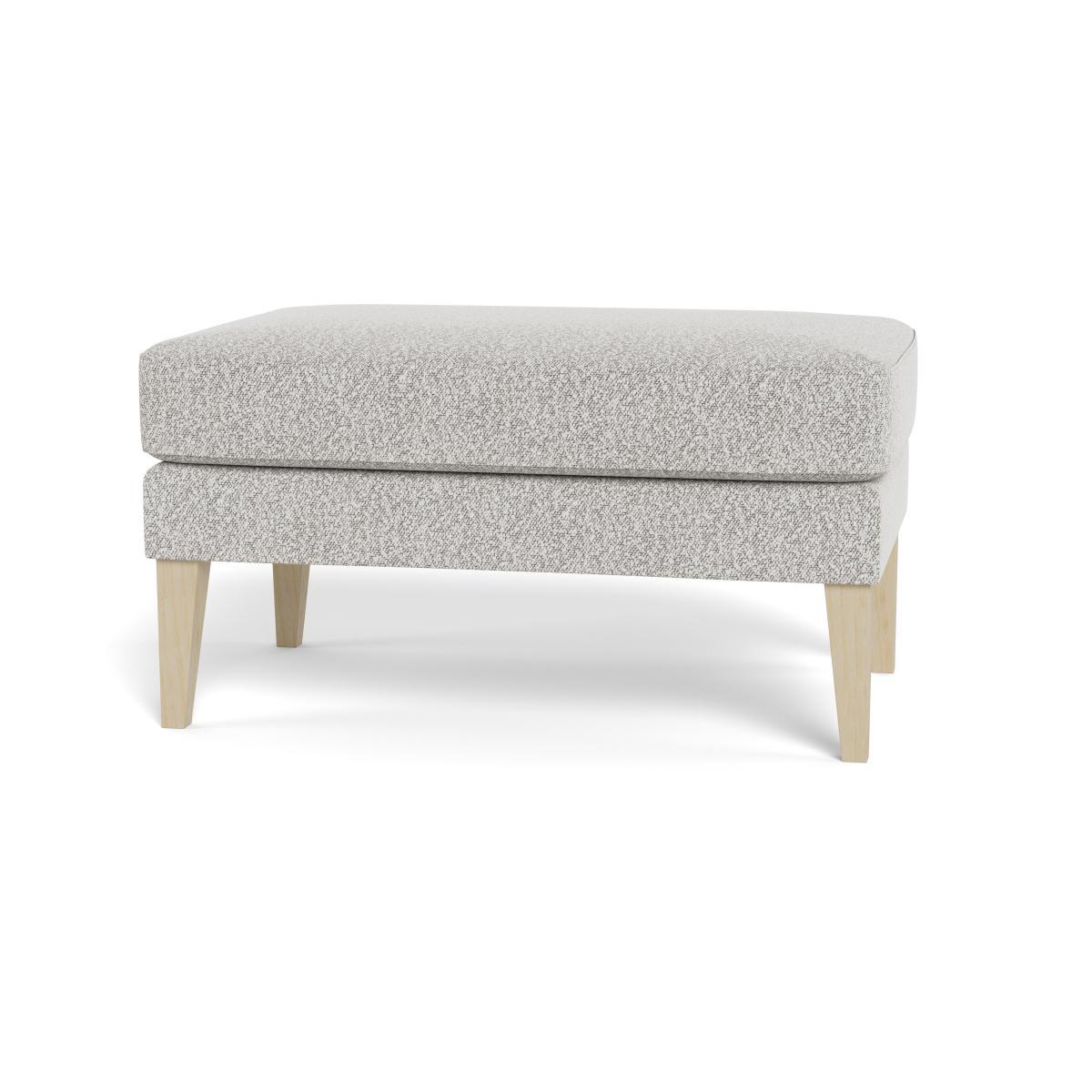 Heal's Richmond Ottoman Chunky Boucle Ecru Natural Feet - Heal's UK Furniture – image 5