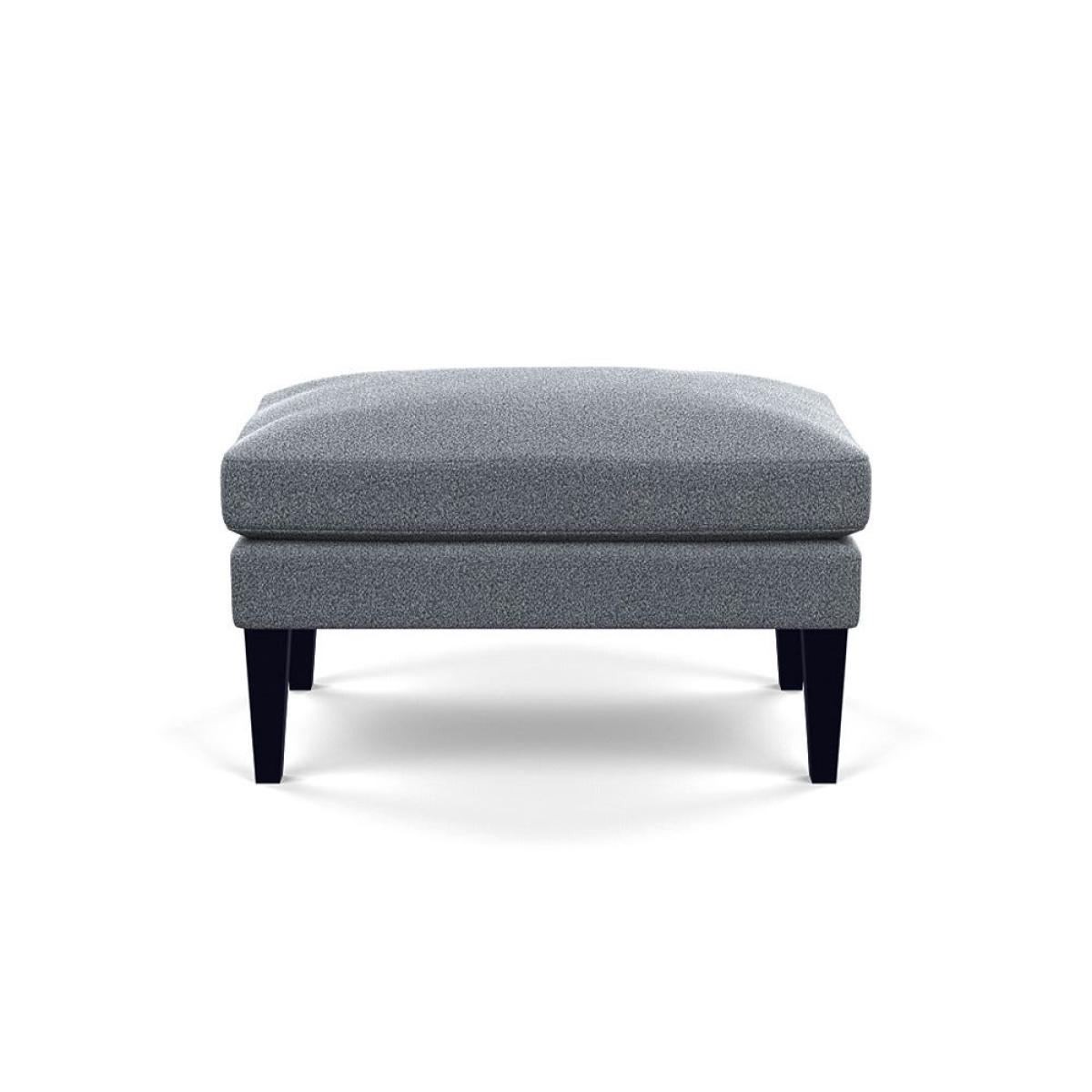 Heal's Wallis Ottoman Boucle Steel Black Painted Oak Feet – image 2