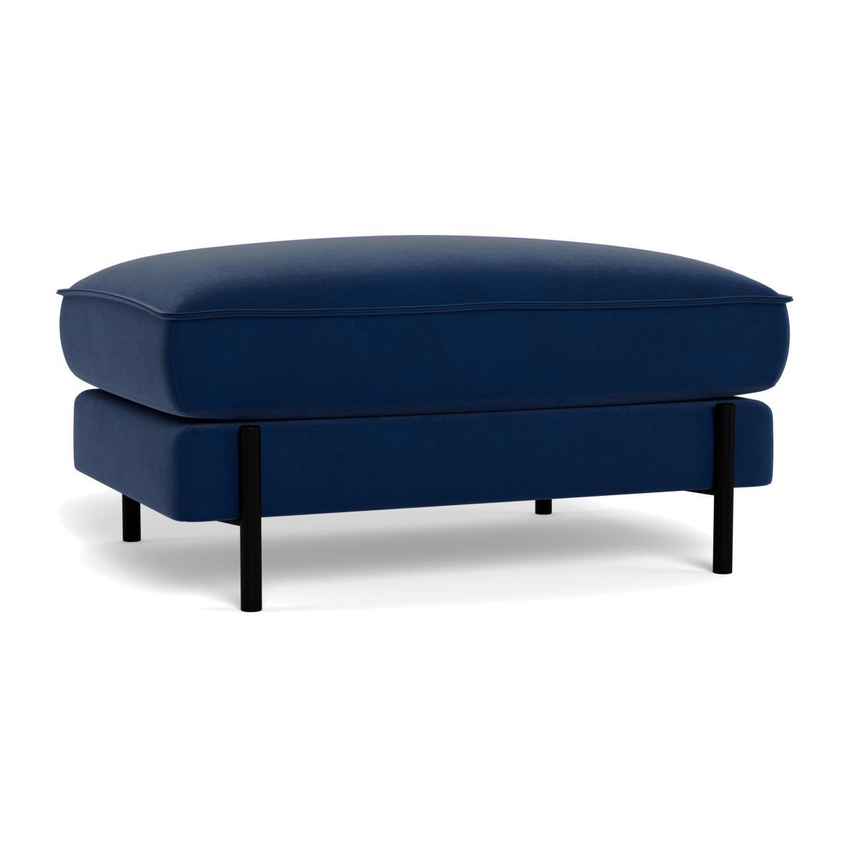 Heal's Tortona Footstool Velvet Midnight - Heal's UK Furniture – image 1