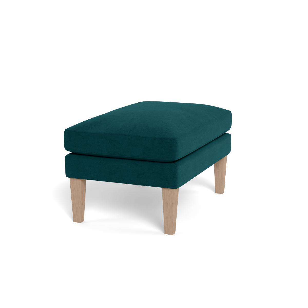 Heal's Wallis Ottoman Leather Nero Natural Feet - Heal's UK Furniture – image 2
