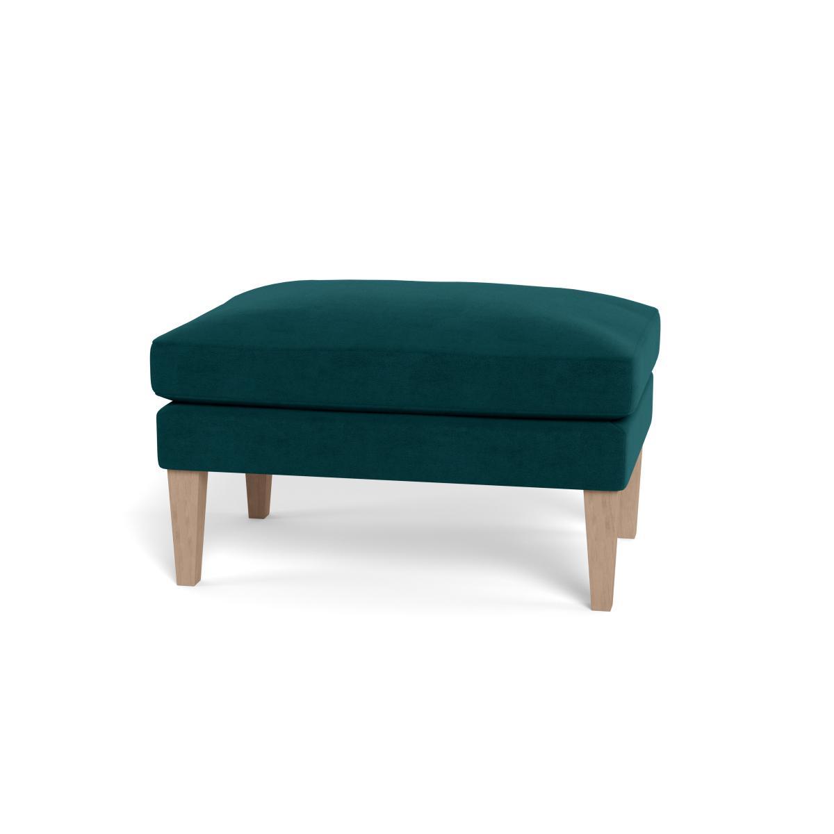 Heal's Wallis Ottoman Leather Nero Natural Feet - Heal's UK Furniture – image 5