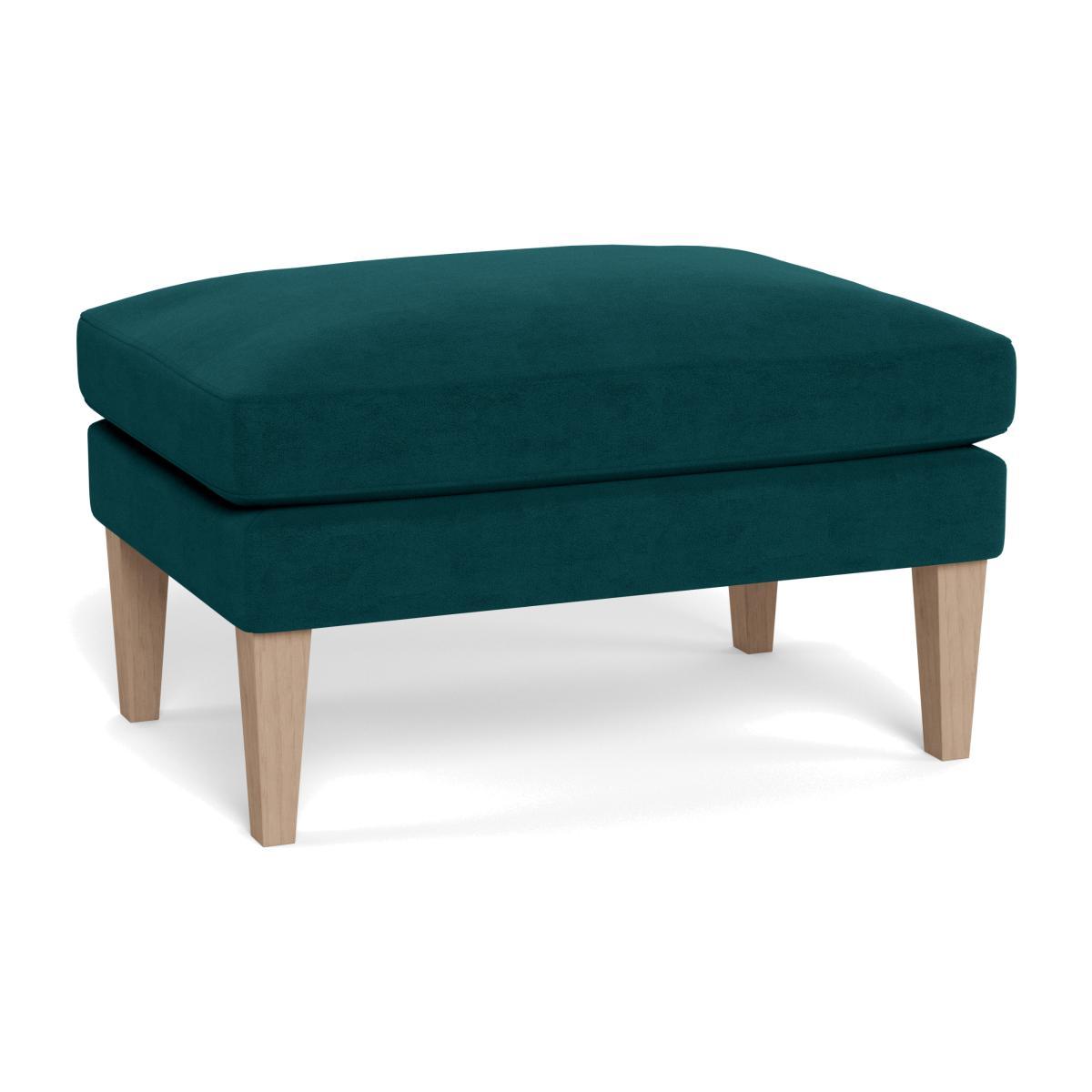 Heal's Wallis Ottoman Leather Nero Natural Feet - Heal's UK Furniture – image 1