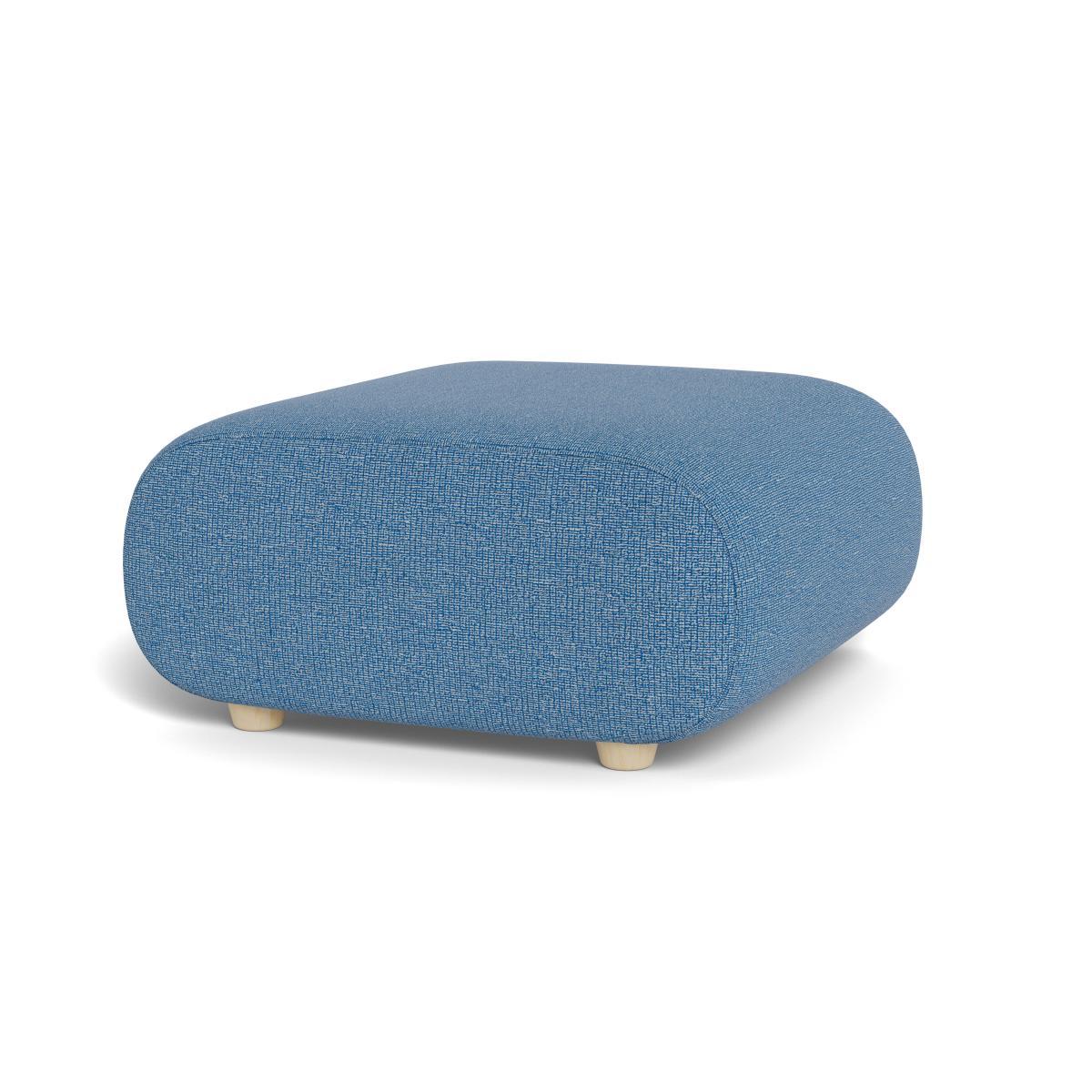 Heal's Lilli Ottoman Tejo Recycled Cobalt Natural Ash Feet - Heal's UK Furniture – image 2