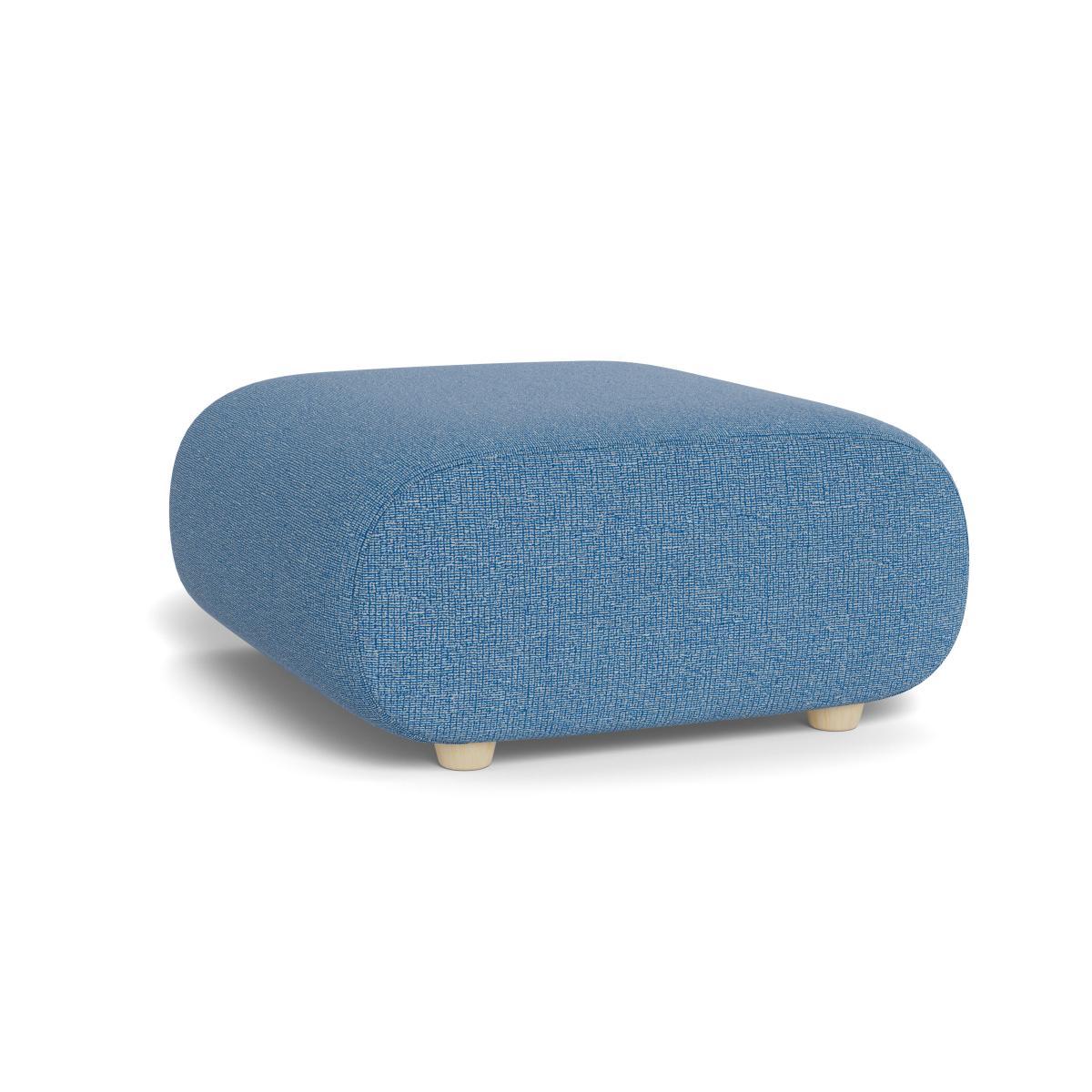 Heal's Lilli Ottoman Tejo Recycled Cobalt Natural Ash Feet - Heal's UK Furniture – image 4