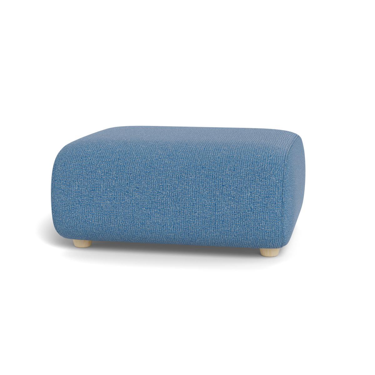 Heal's Lilli Ottoman Tejo Recycled Cobalt Natural Ash Feet - Heal's UK Furniture – image 5