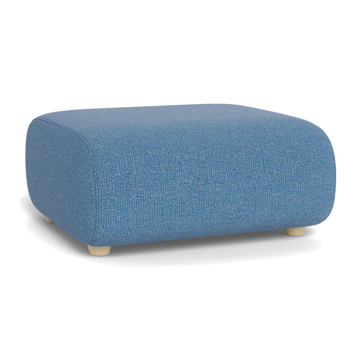 Heal's Lilli Ottoman Tejo Recycled Cobalt Natural Ash Feet - Heal's UK Furniture – image 1