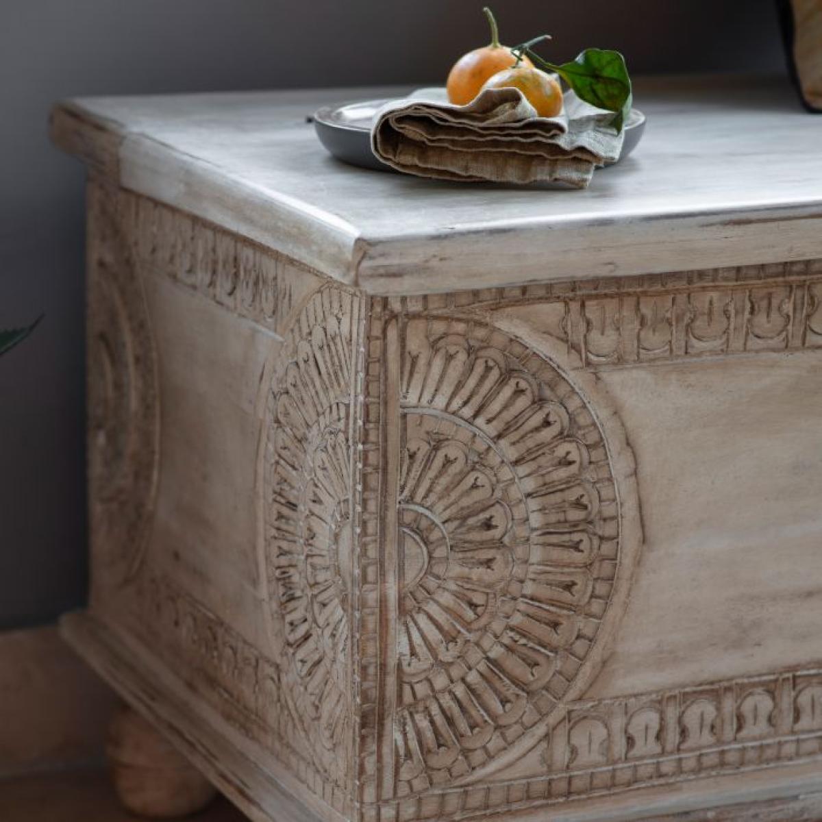 Skye Mango Wood Blanket Box - Natural – image 3