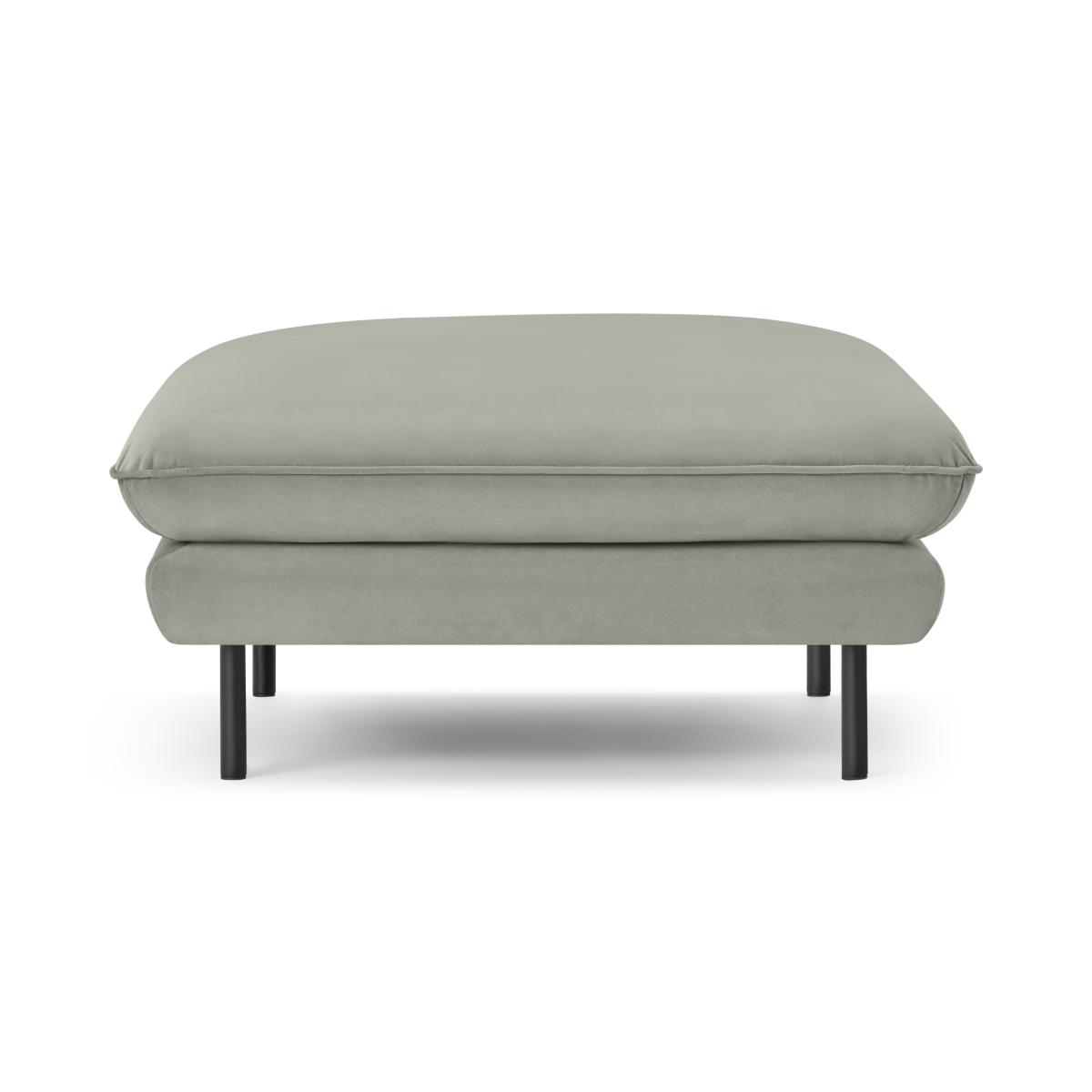 Analia Soft Filled Pillow Top Ottoman, Pale Sage Recycled Velvet – image 2