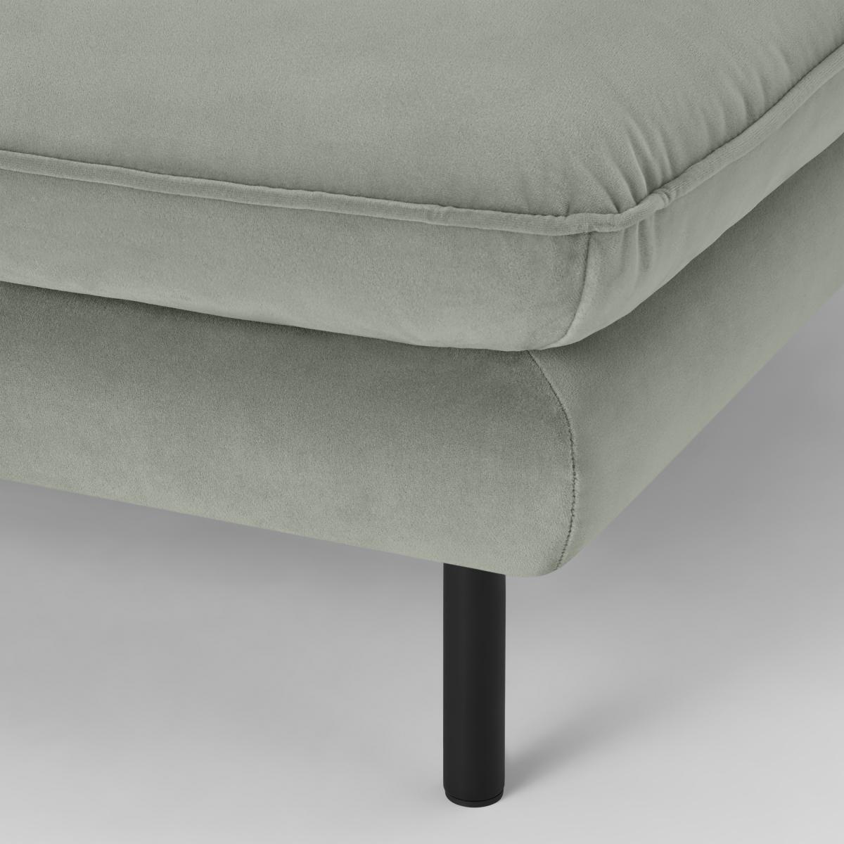 Analia Soft Filled Pillow Top Ottoman, Pale Sage Recycled Velvet – image 6