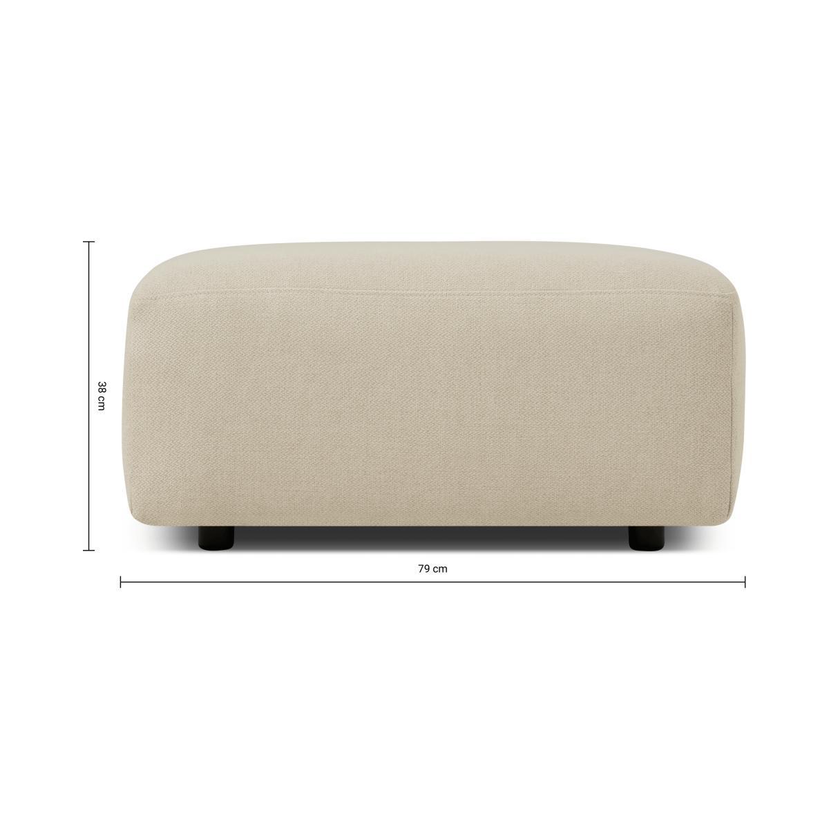 Jacklin Footstool, Natural Recycled Weave – image 8