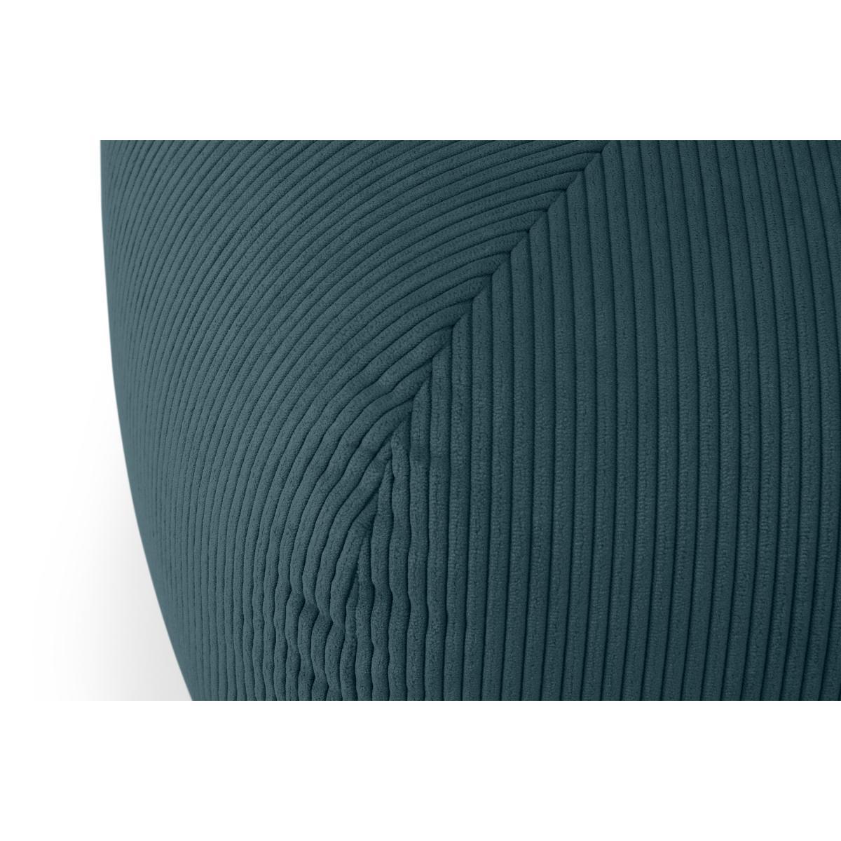 Pebble Pentagon Pouffe, Teal Corduroy Velvet – image 6