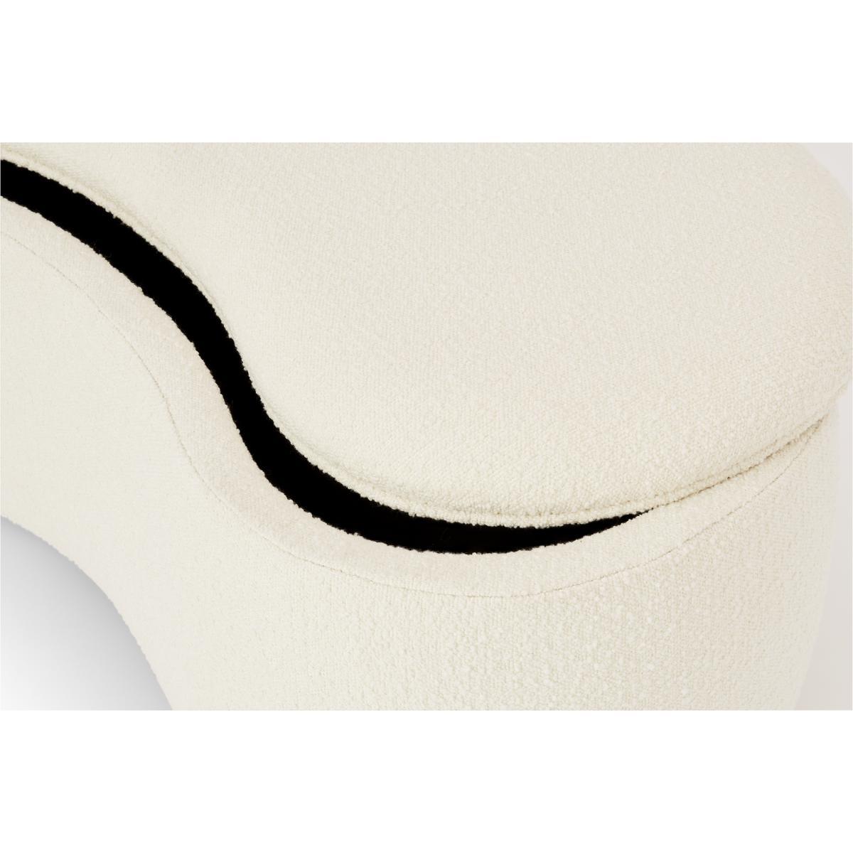Kooper Storage Pouffe, White Boucle – image 6