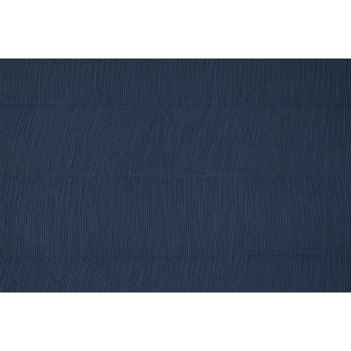 Gus Quilted Modular Floor Cushion, Navy Cotton Slub – image 8
