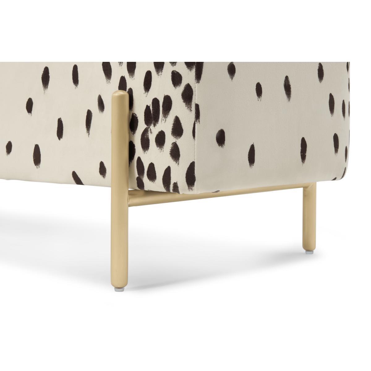 Poodle & Blonde Asare Dalmatian Upholstered Storage Ottoman Bench, Cocoa – image 8