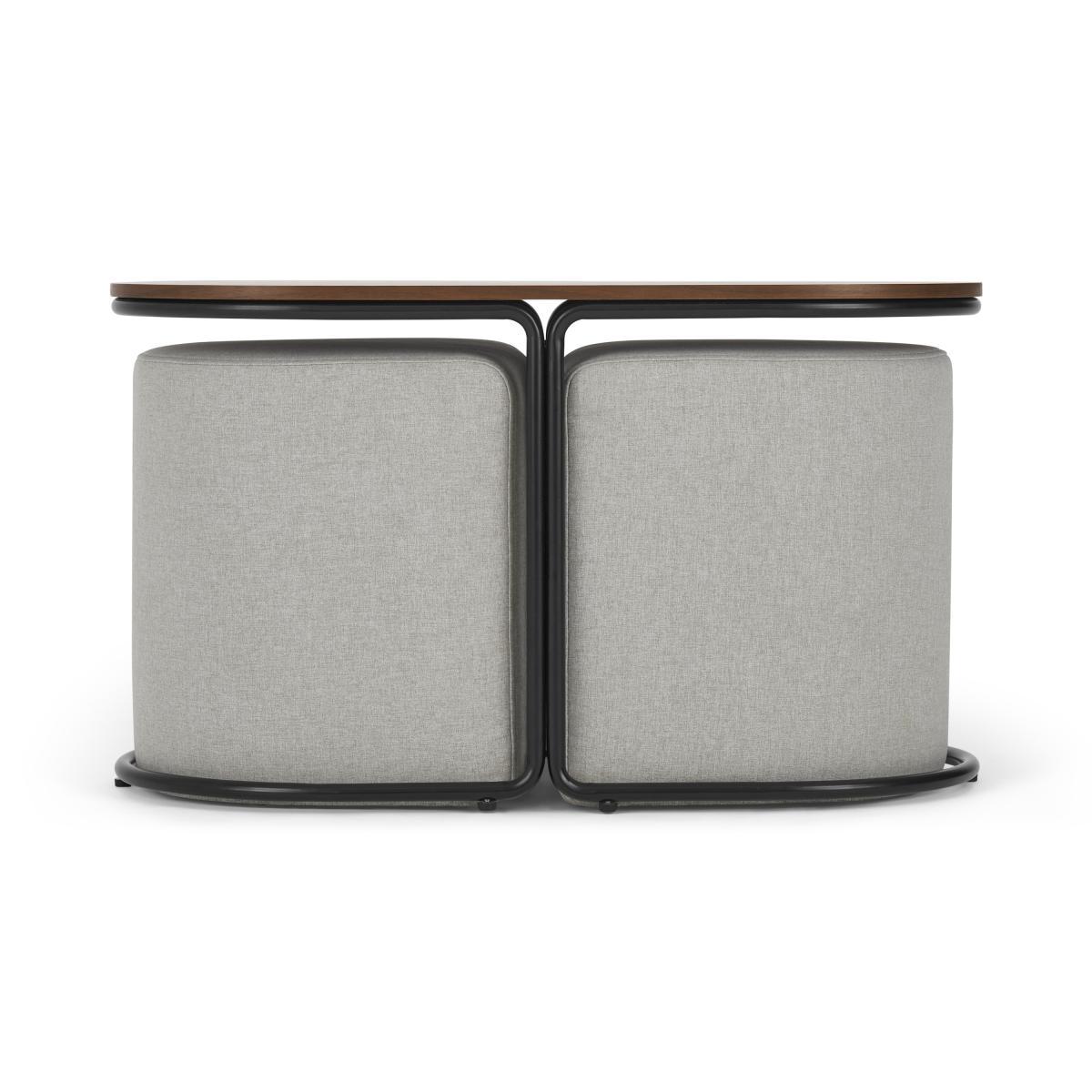 Marade Table + Ottoman Set, Hail Grey – image 2