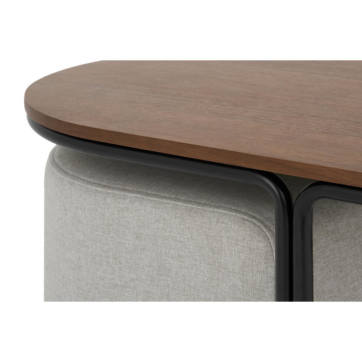 Marade Table + Ottoman Set, Hail Grey – image 7