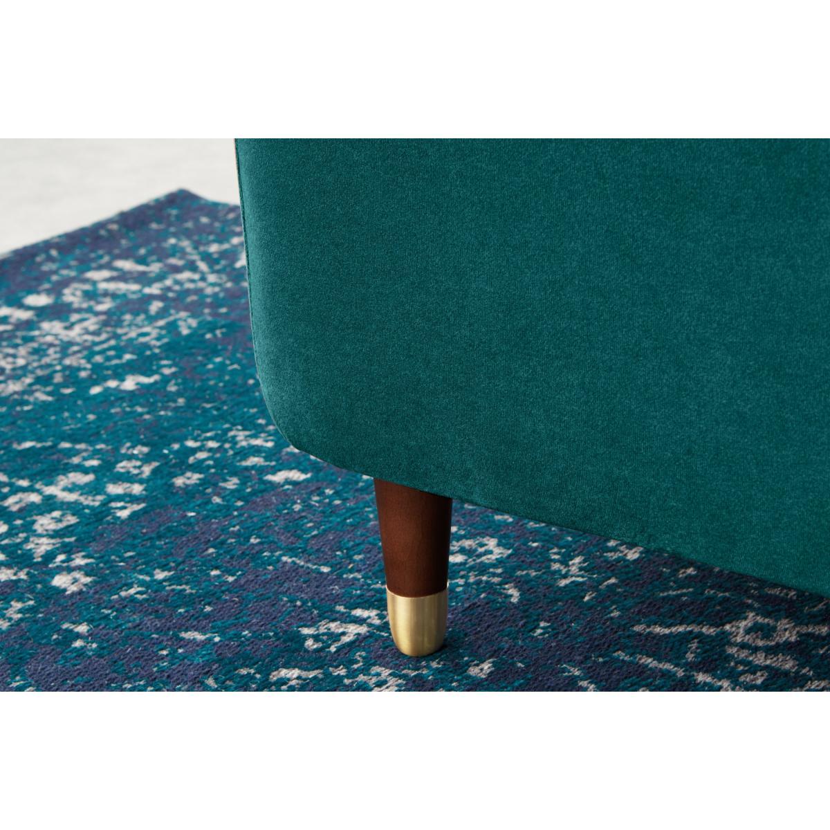 Margot Ottoman Storage Bench, Seafoam Blue Velvet – image 5