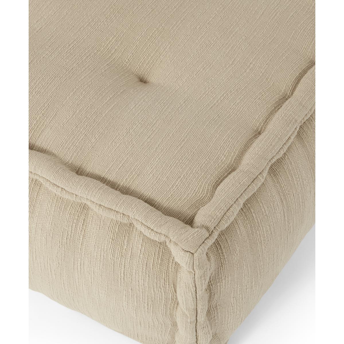 Sully Large Floor Cushion, Oatmeal Cotton Slub – image 5