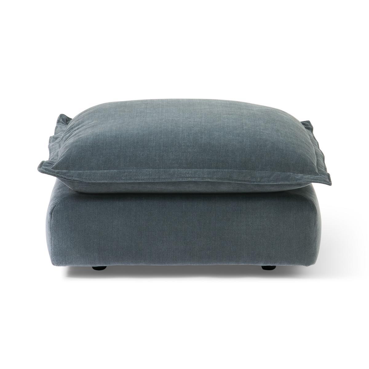 Fernsby Footstool, Atlantic Chenille – image 2