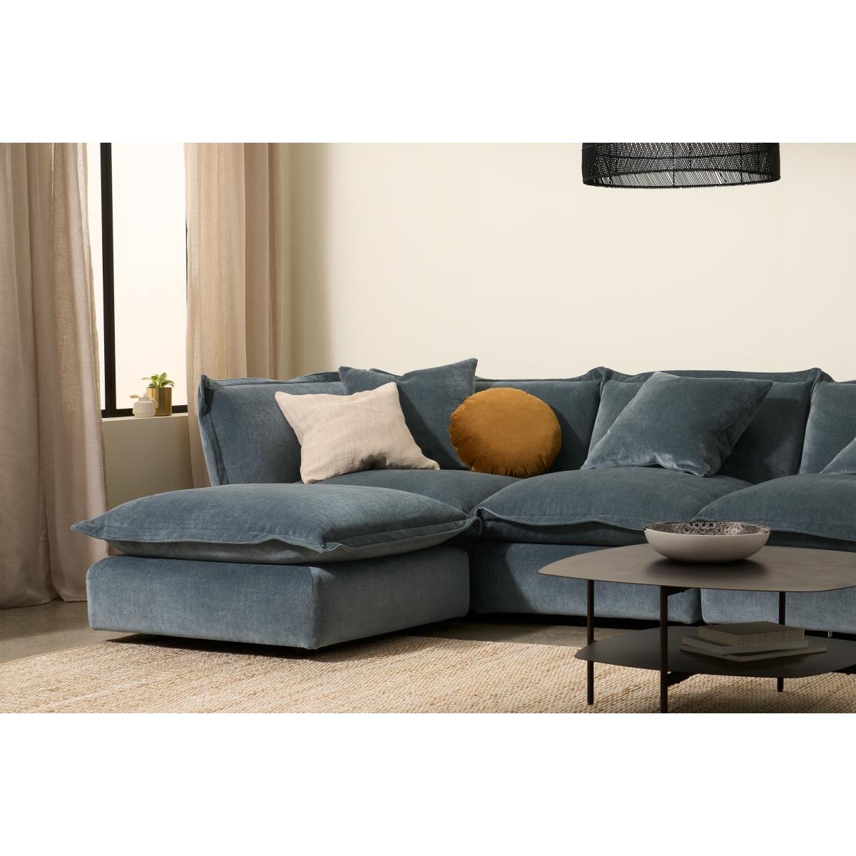 Fernsby Footstool, Atlantic Chenille – image 4