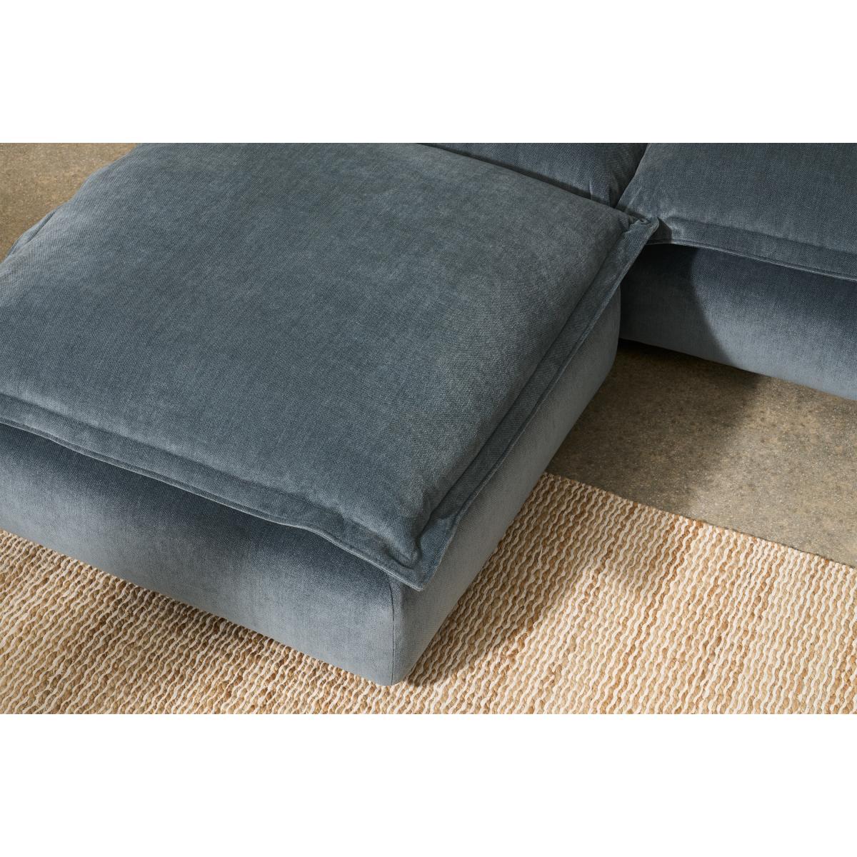 Fernsby Footstool, Atlantic Chenille – image 5