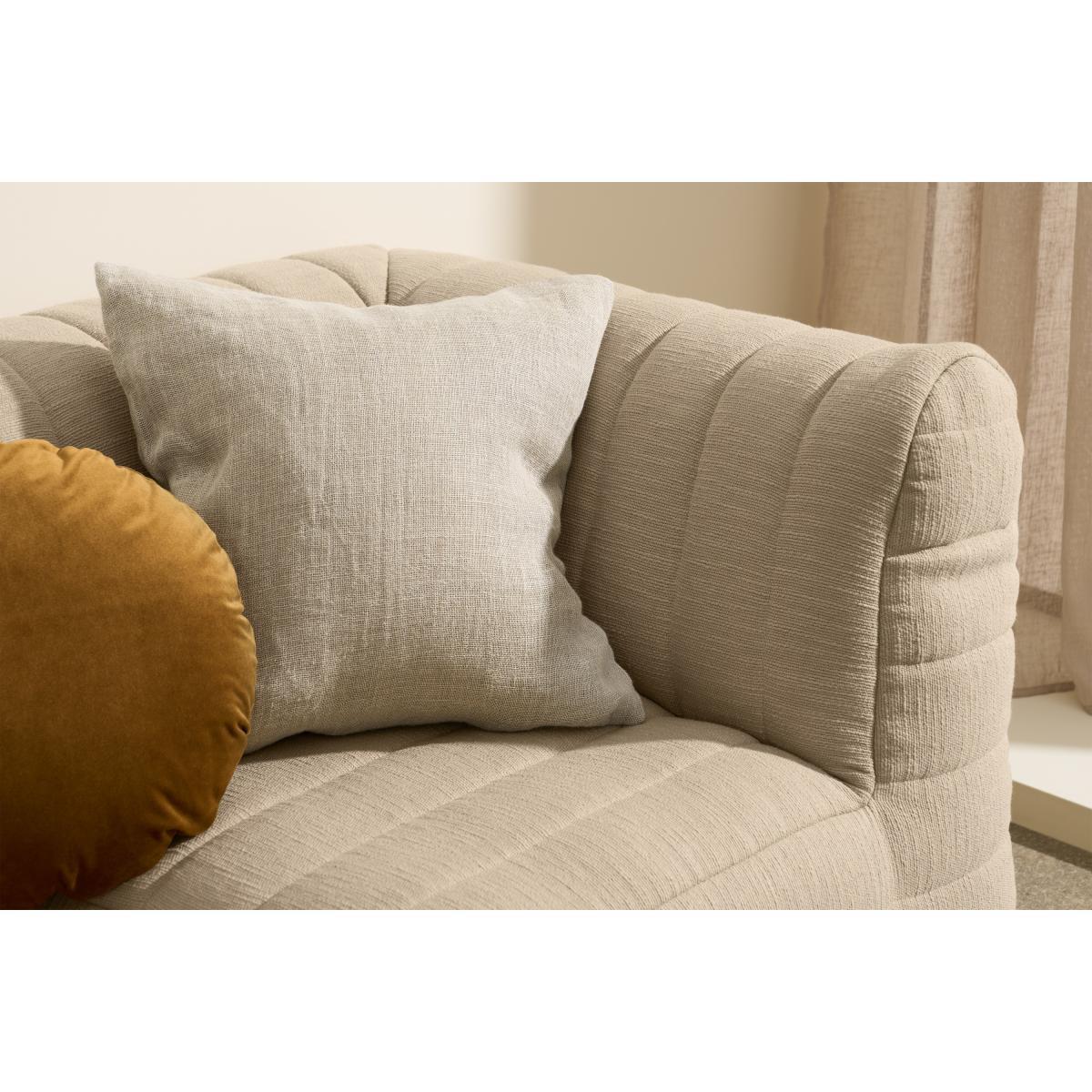 Gus Quilted Modular Corner Bean Seat, Oatmeal Cotton Slub – image 5