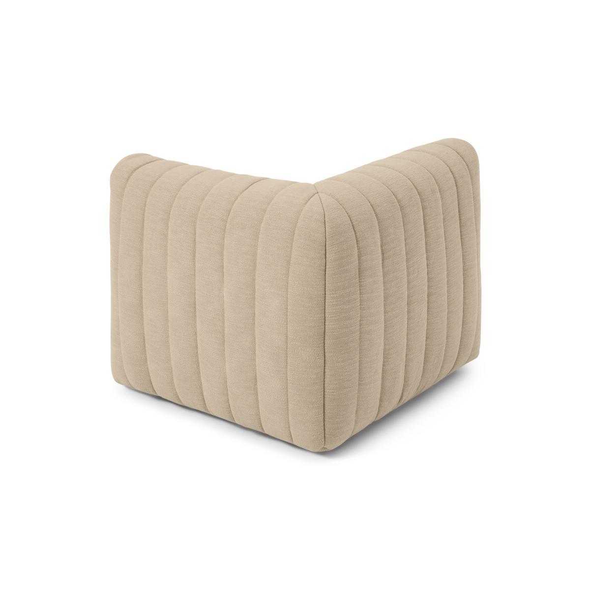 Gus Quilted Modular Corner Bean Seat, Oatmeal Cotton Slub – image 7