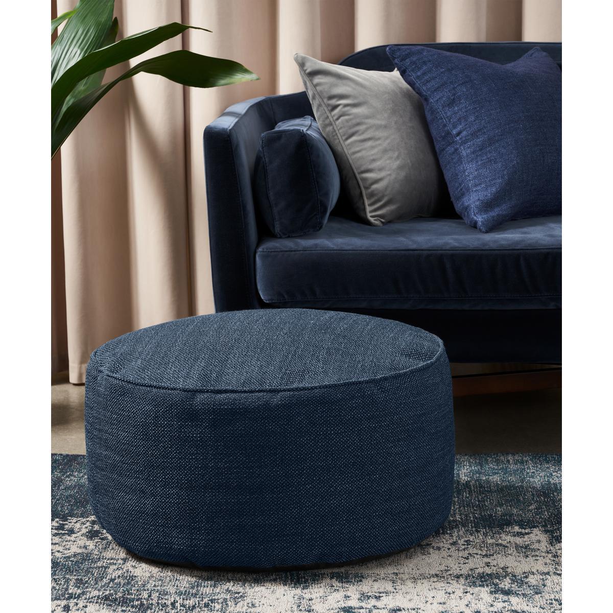 Lux Floor Cushion, Midnight Weave – image 3