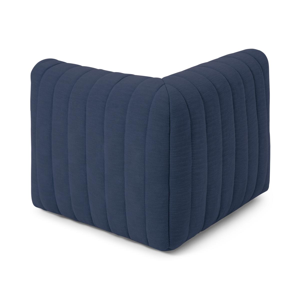 Gus Quilted Corner Modular Bean Seat, Navy Cotton Slub – image 13