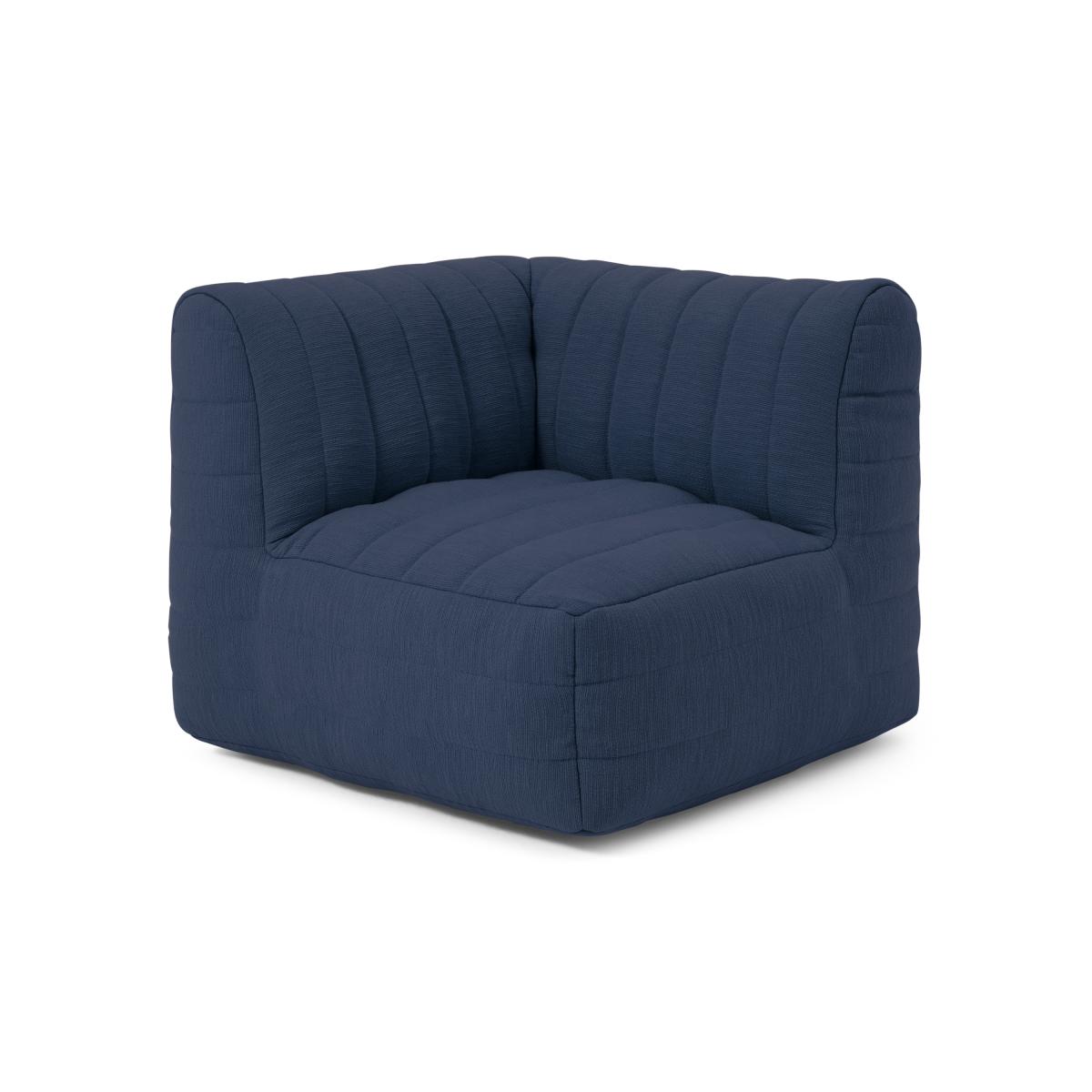 Gus Quilted Corner Modular Bean Seat, Navy Cotton Slub – image 3