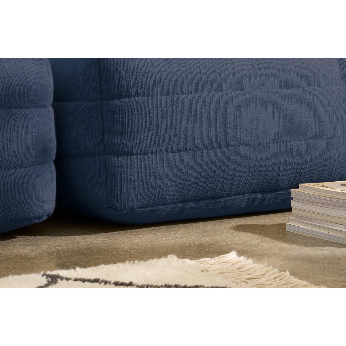 Gus Quilted Corner Modular Bean Seat, Navy Cotton Slub – image 6