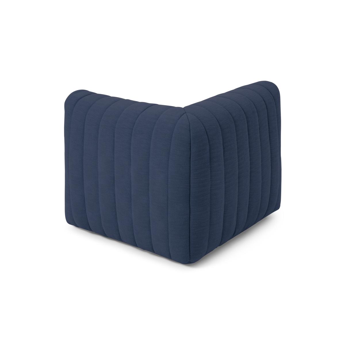 Gus Quilted Corner Modular Bean Seat, Navy Cotton Slub – image 7