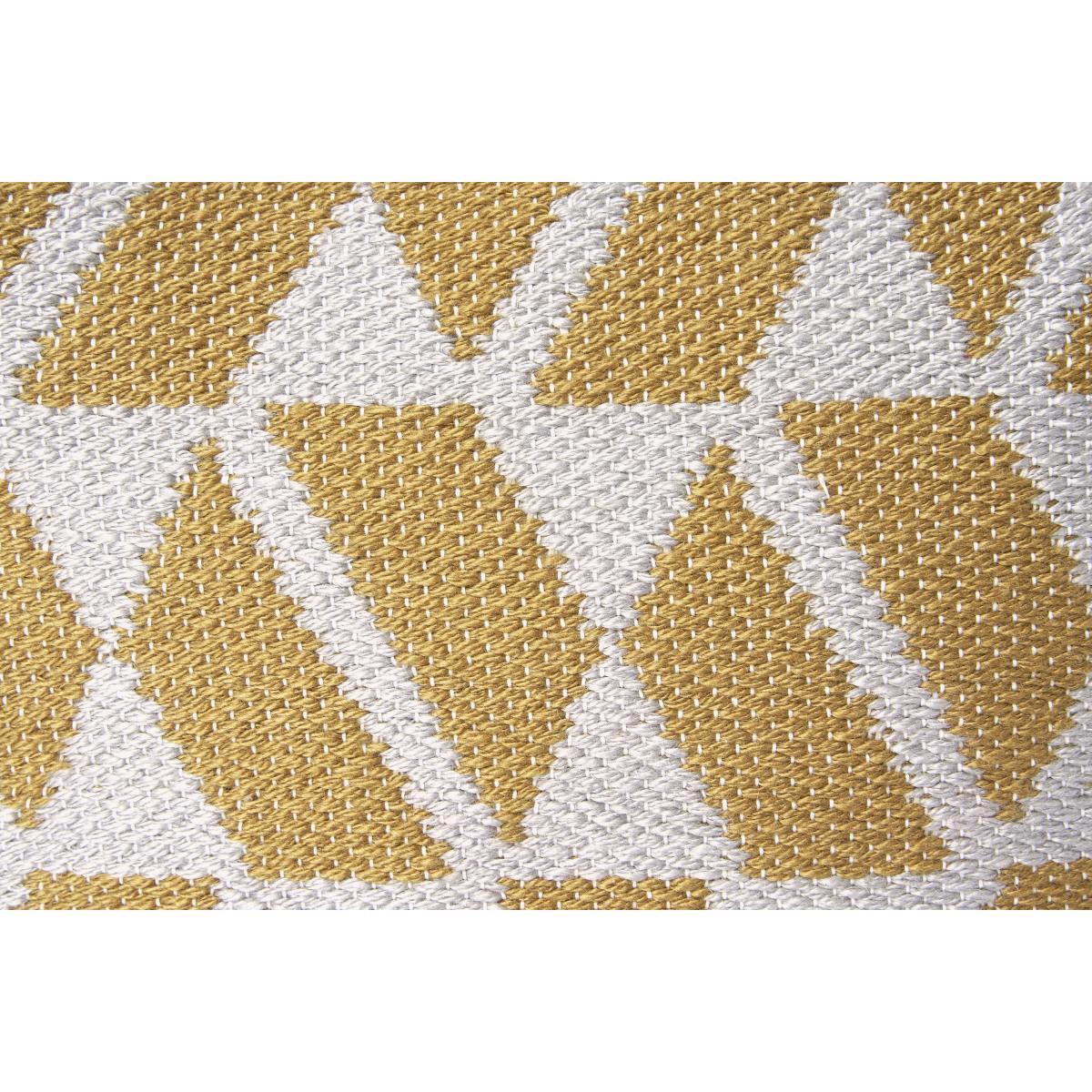 Oblique Indoor/Outdoor Square Pouffe, Yellow & Grey – image 7