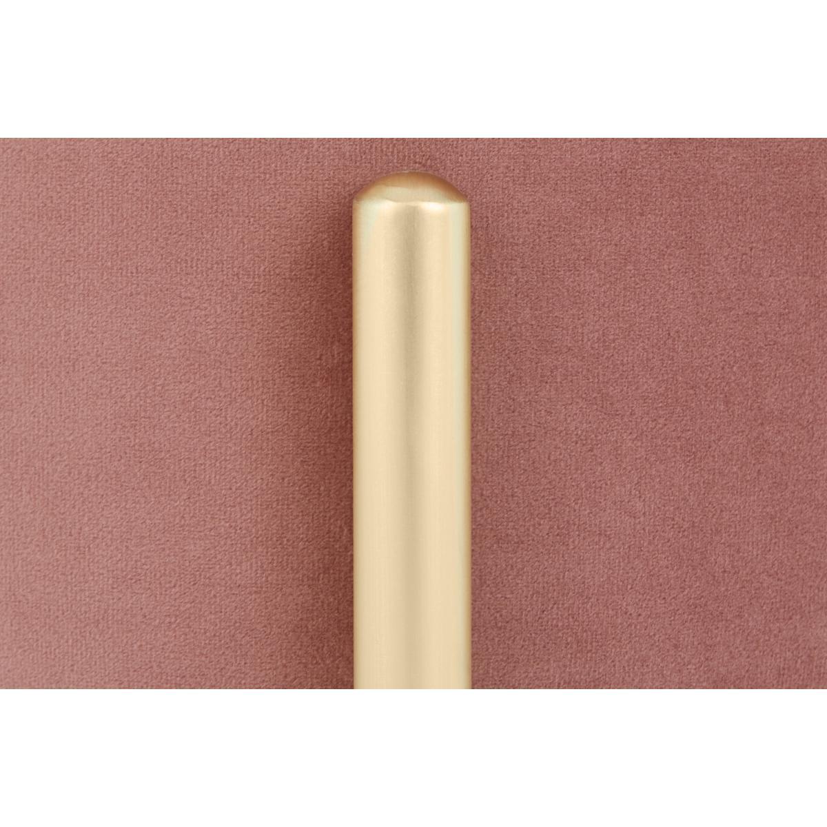 Asare Round Storage Stool, Blush Pink Velvet – image 7
