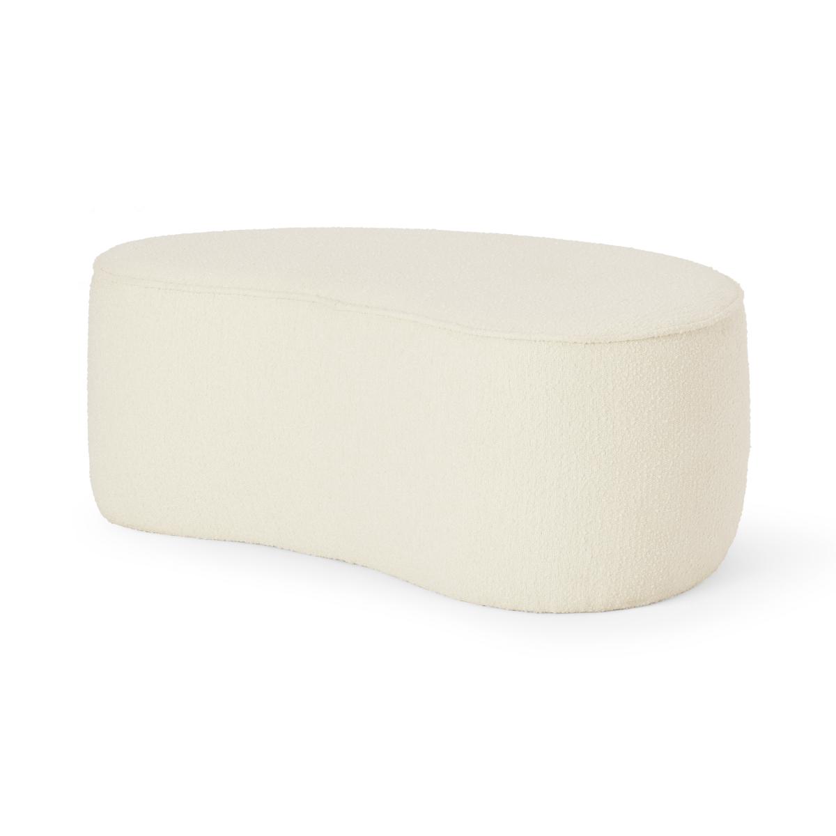 Kooper Pouffe, White Boucle – image 2