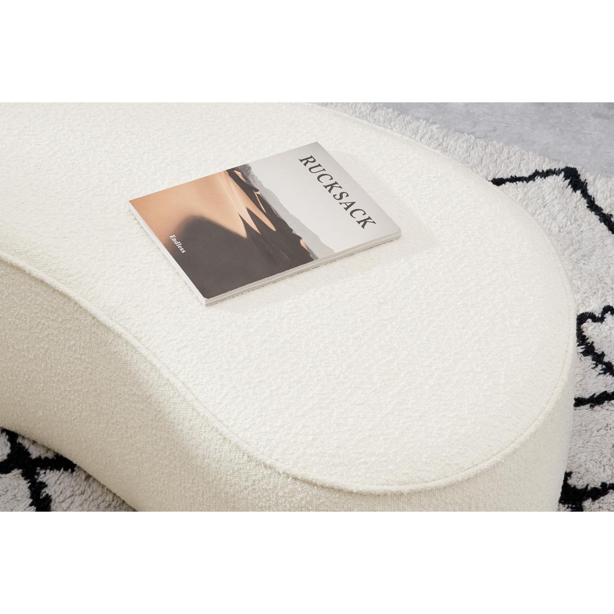 Kooper Pouffe, White Boucle – image 4