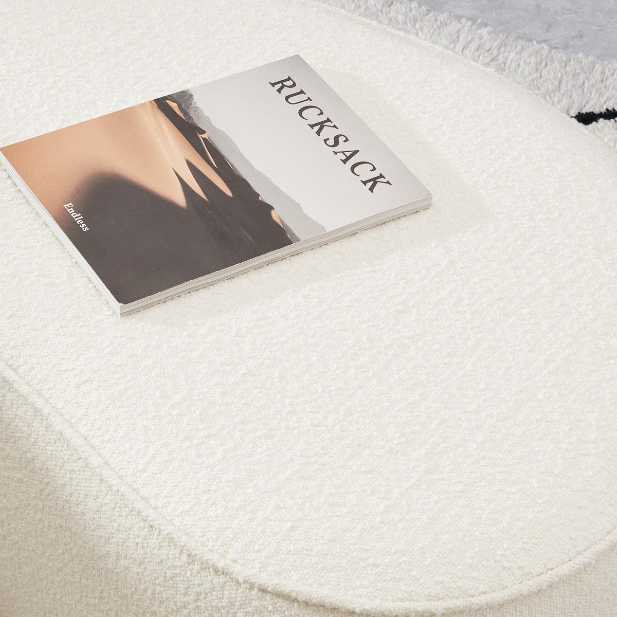 Kooper Pouffe, White Boucle – image 9