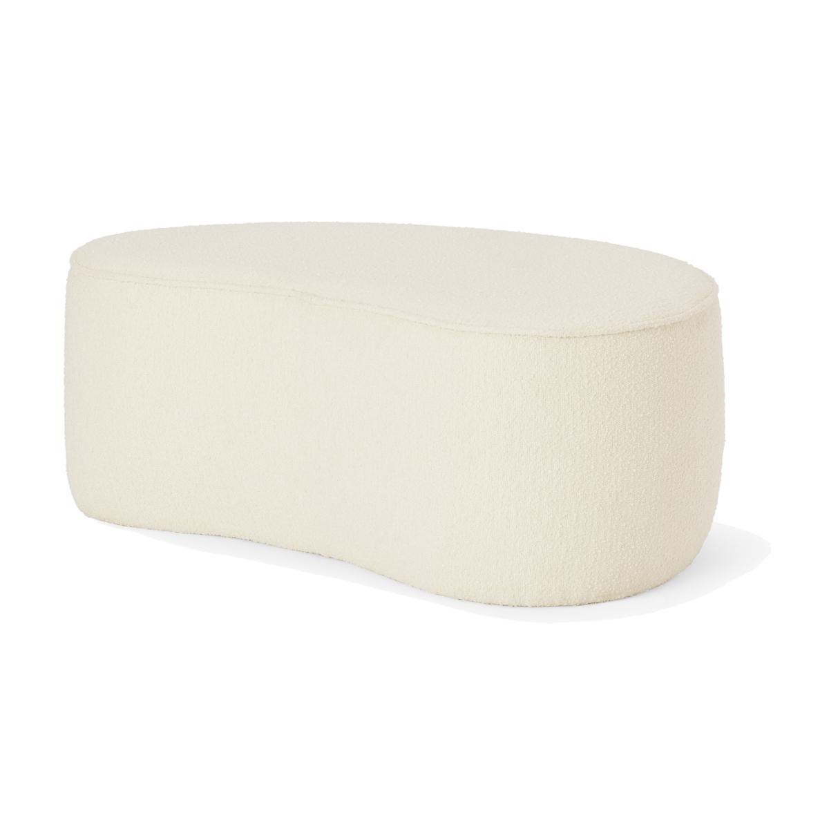Kooper Pouffe, White Boucle – image 1