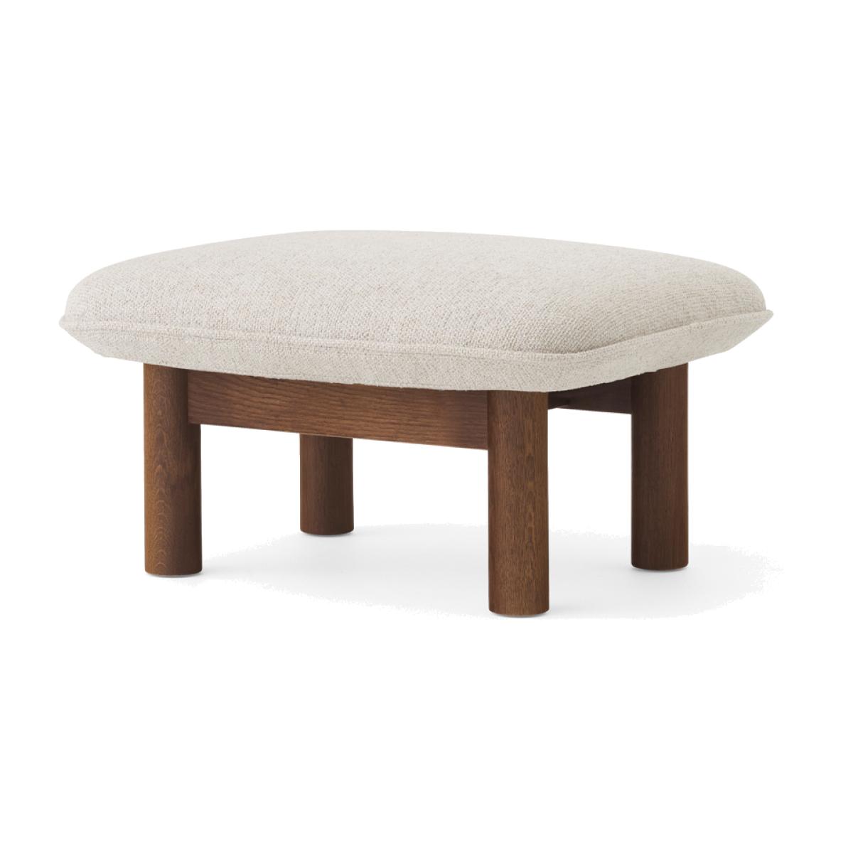Audo Copenhagen Brasilia footstool Moss 011 grey-dark stained oak – image 1