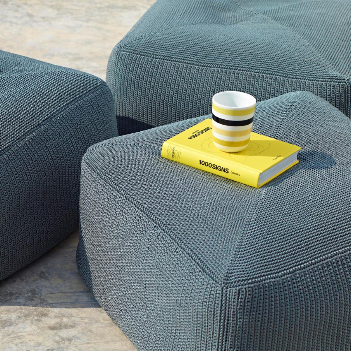 Cane-line Divine pouf Turquoise – image 4