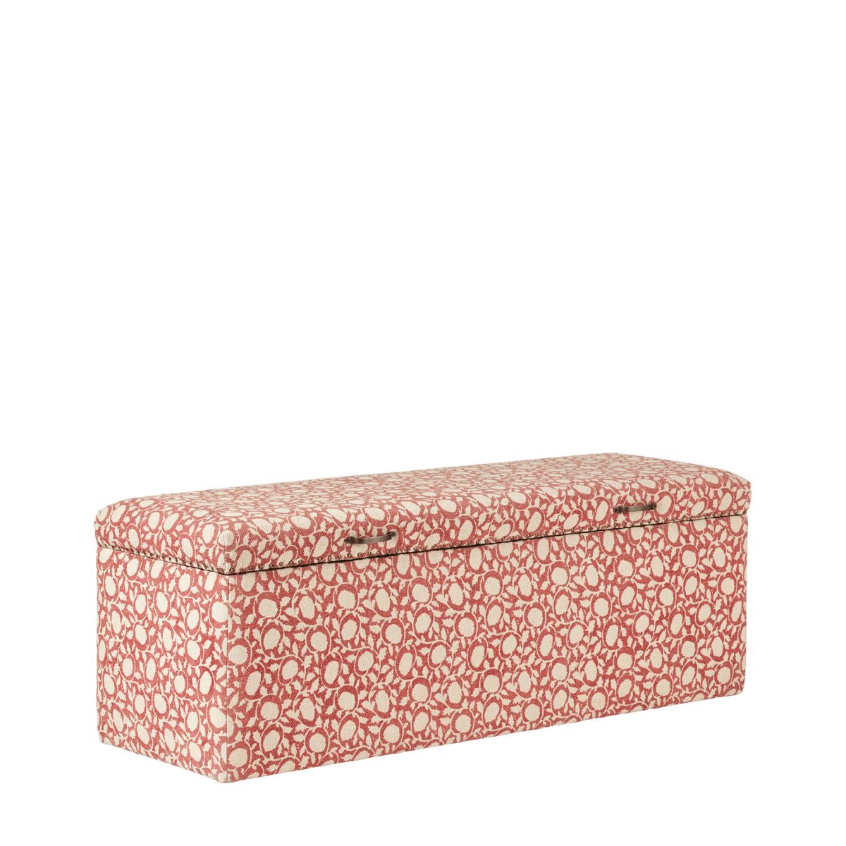 OKA, Mekar Upholstered Trunk - Washed Rust, Trunks, Cotton/Wood – image 3