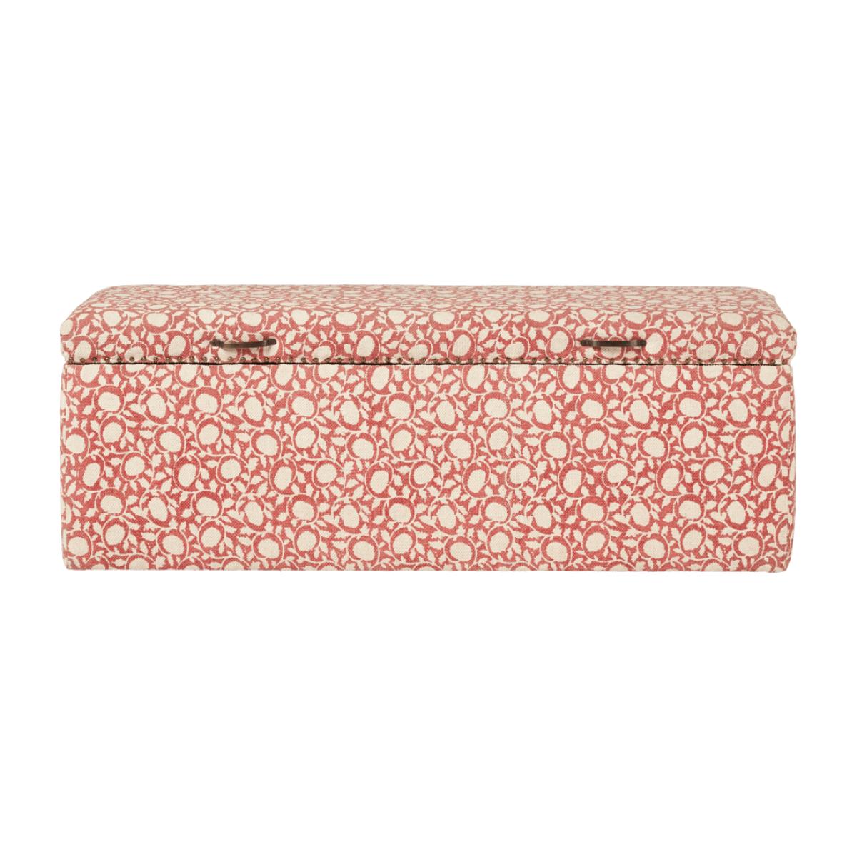 OKA, Mekar Upholstered Trunk - Washed Rust, Trunks, Cotton/Wood – image 1