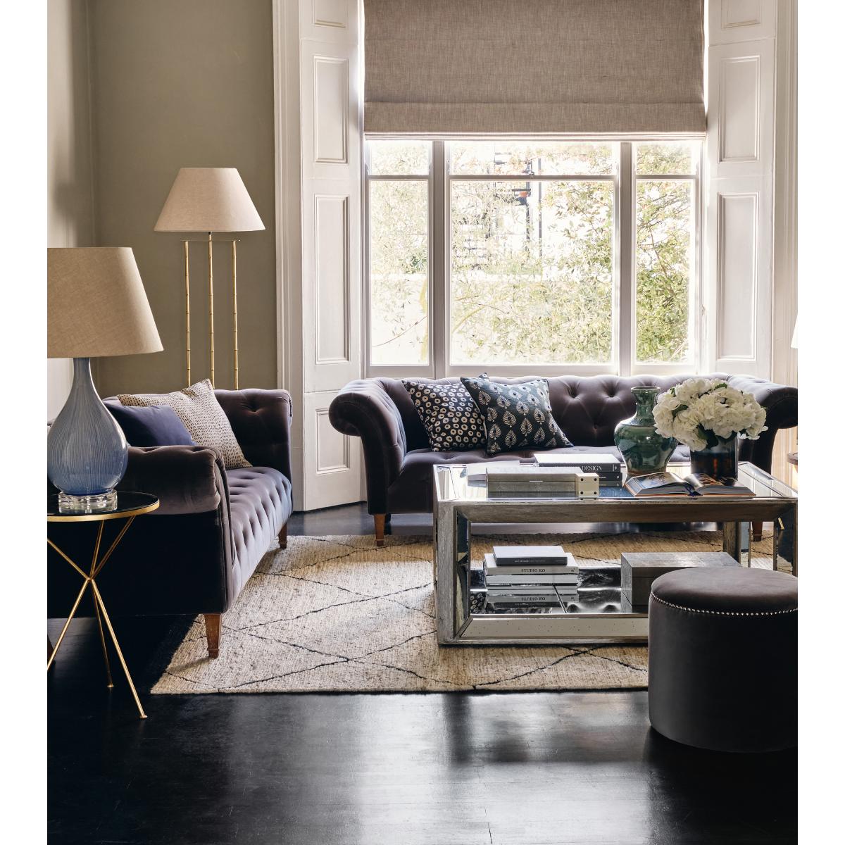 Costellini Velvet Ottoman - Truffle – image 2