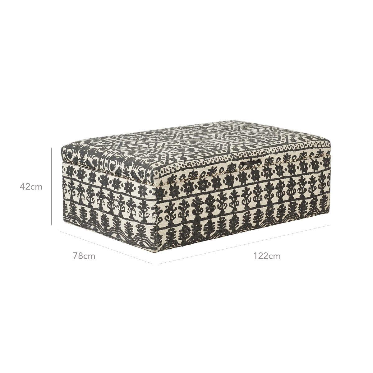 Cranesbill Upholstered Ottoman - Soft charcoal – image 12