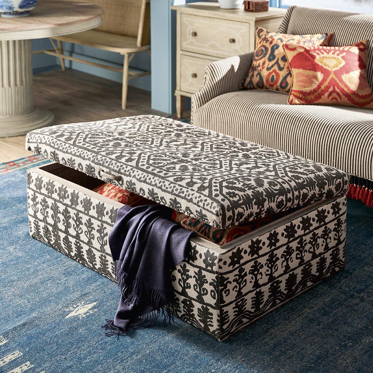 Cranesbill Upholstered Ottoman - Soft charcoal – image 3